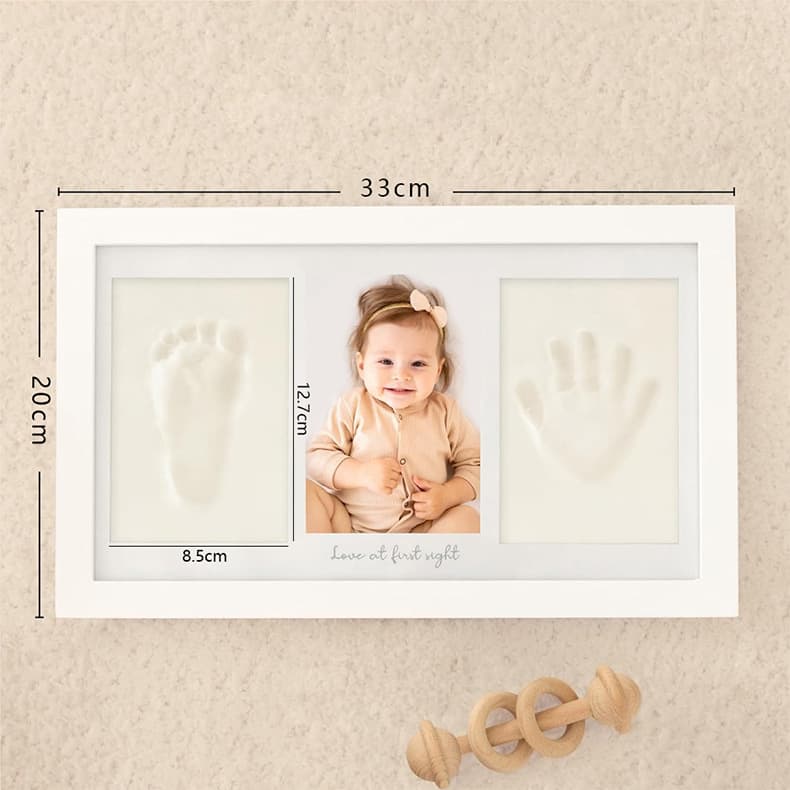 Pet Hand and Foot Print Photo Frame Wholesale Baby Ink Mud Baby Hand and Foot Print DIY Photo Frame Hollow Baby One-Year-Old Foot Print
