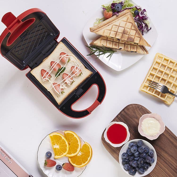Sandwich Maker Breakfast Machine, Internet-Famous Light Food Maker, Waffle Bread Machine, Multifunctional Toaster Press Grill