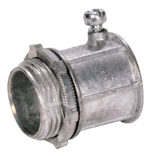 Zinc Alloy with Screw EMT Pipe Box Connector, Zinc EMT Set Screw Connector, Corrosion-Resistant Conduit
