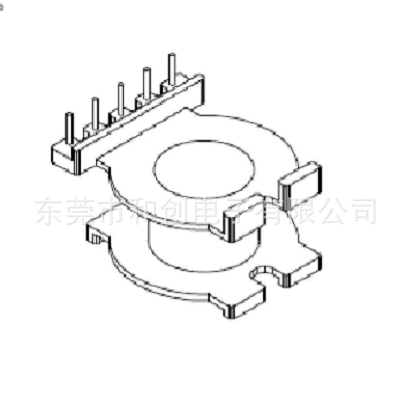 POT33 Transformer Frame, POT33 Bakelite Frame, POT3319 Vertical Frame, BOBBIN 5+0