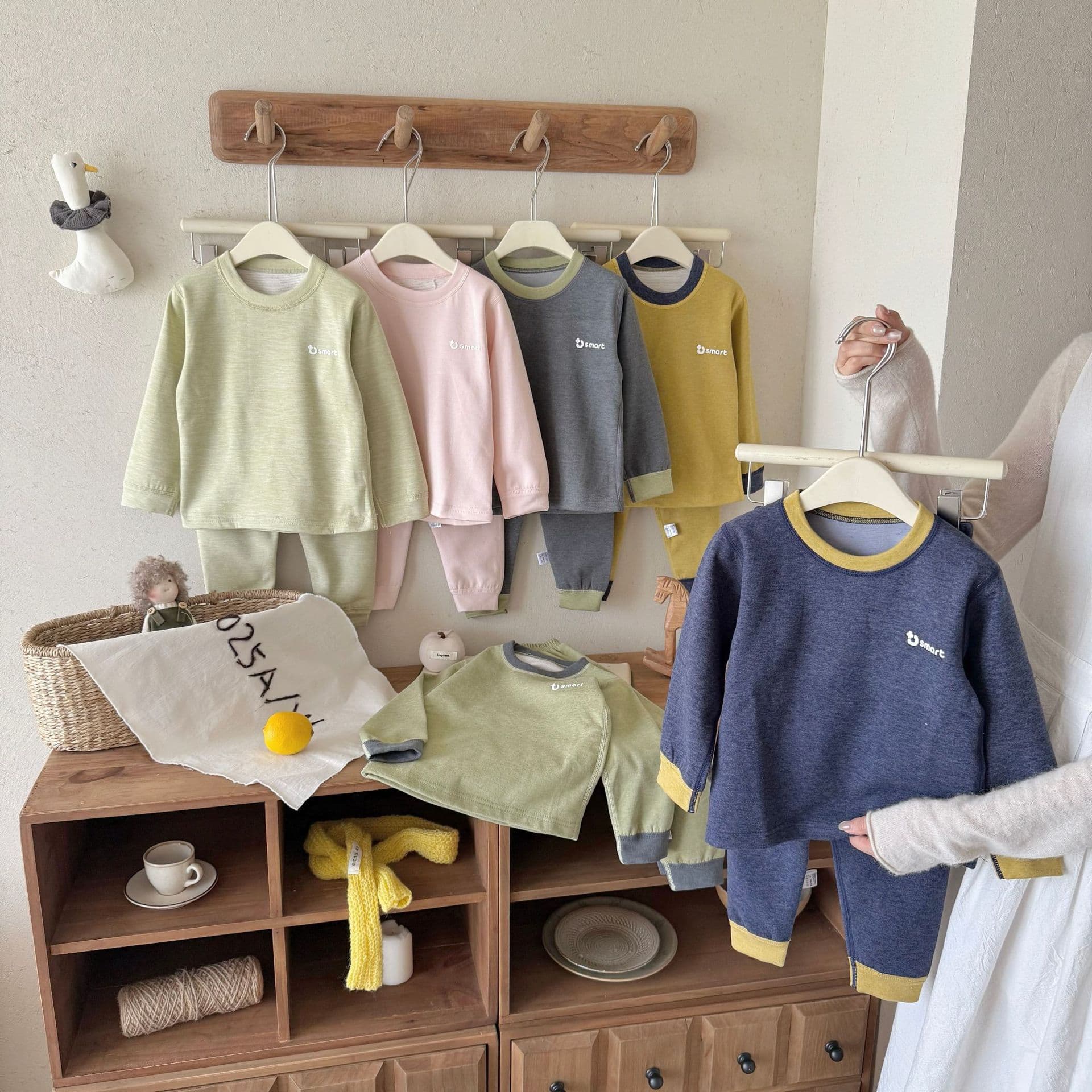 Warm Double-Sided Wool Silk Children's Underwear Set for Boys and Girls Autumn Winter Thermal Clothes Sleepwear for Toddlers