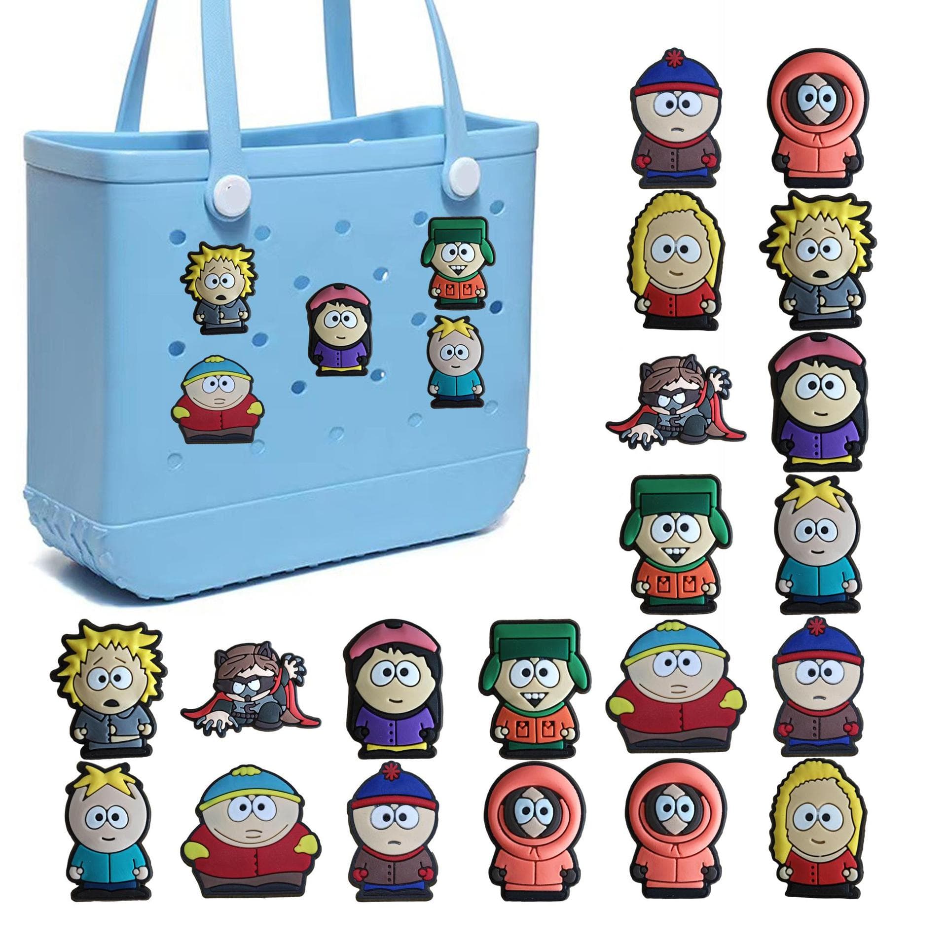 South Park bogg beach bag shein hole bag diy buckle bag buckle cross-border best-selling detachable bag