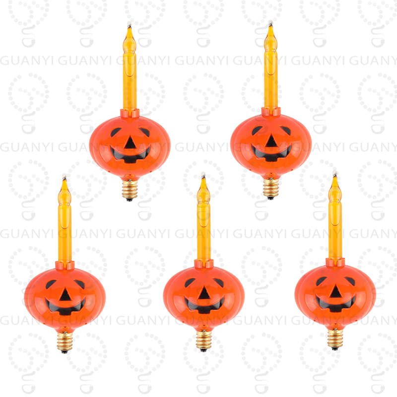 C7/E12 Base - Halloween Pumpkin Bubble Light Replacement Kit - Suitable for Halloween and Holiday Light Bulb Replacement Set