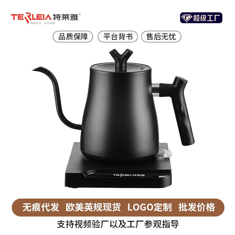 Home Office Hotel Electric Kettle Rapid Boiling Stainless Steel Water Heater with Base Heating Auto Switch Off Function