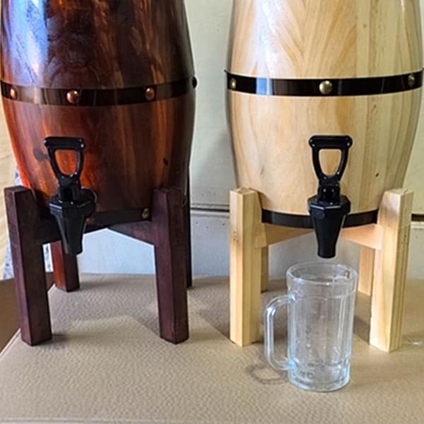 Custom-made Wine Opening Ceremony Oak Barrel Bulk White Wine Special Wooden Barrel with Lock for Supermarkets and Restaurants, Suitable for White Wine and Beer
