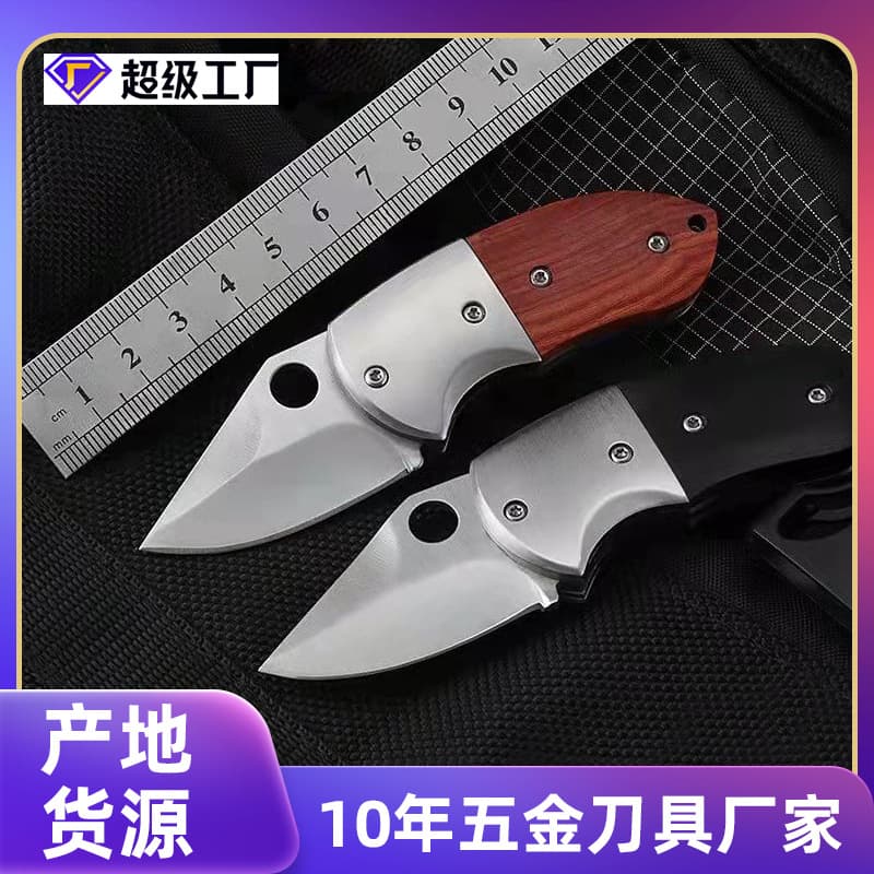 Wholesale Outdoor Mini EDC Pocket Knife Stainless Steel Folding Knife Keychain Utility Knife for Opening Boxes