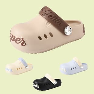 Rivet Star Closed-Toe Half Slippers Women Fashion Delicate Thick Sole Non-Slip Croc Sandals Outdoor Versatile Casual Cool Slippers
