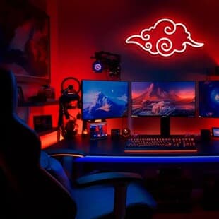 Amazon Overseas Cross-border Foreign Trade Exclusive Burning Cloud LED Neon Light Glowing Sign