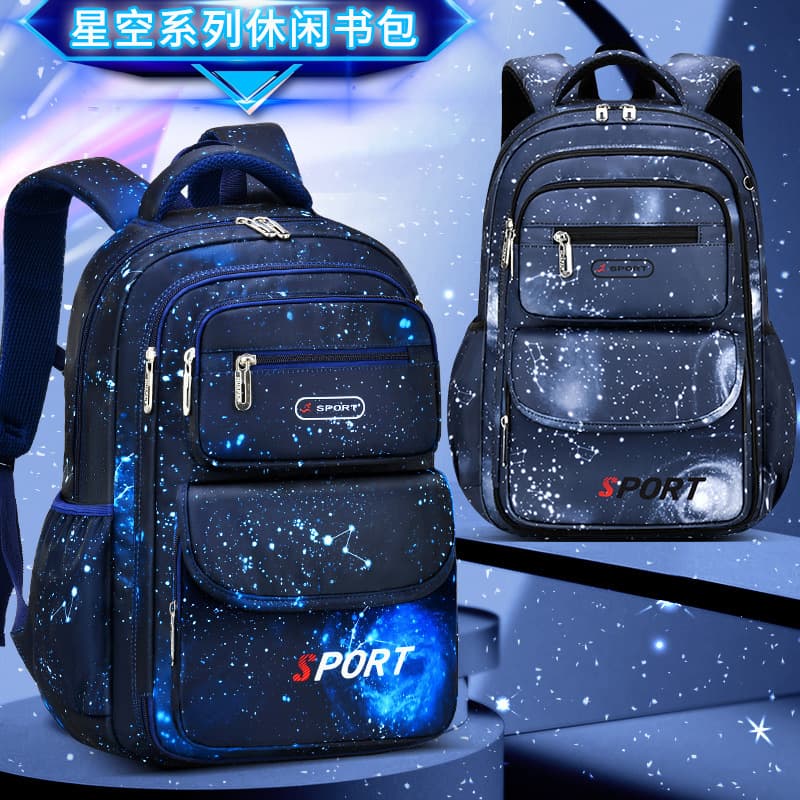 New Arrival School Bag for Export, Refrigerator-Style Open Front, Large Capacity, Spine Protection, for Boys, Primary School Students, Wholesale