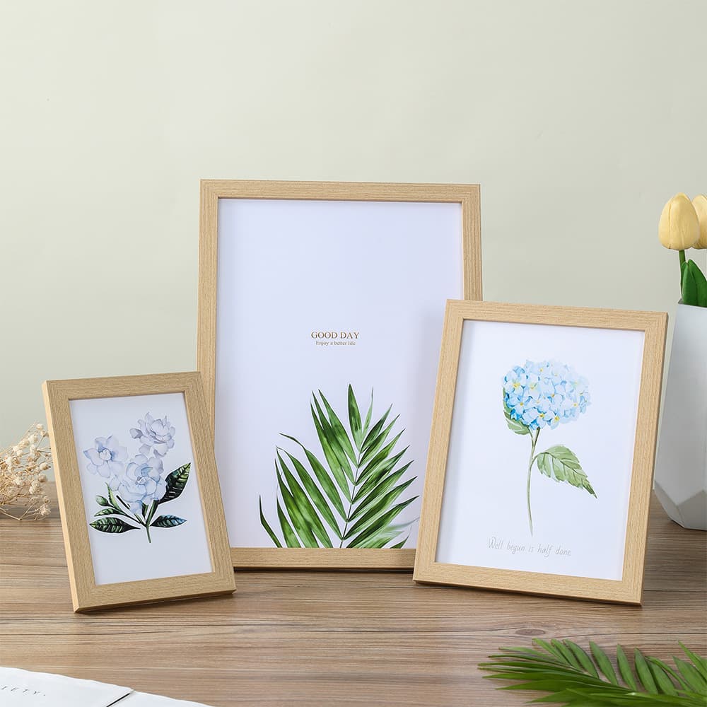 Creative Minimalist DIY Wooden Photo Frame Wholesale, 5x7 6x8 7x9 8x10 10x12 Inch A4 Frame Stand Decor Photo Wall