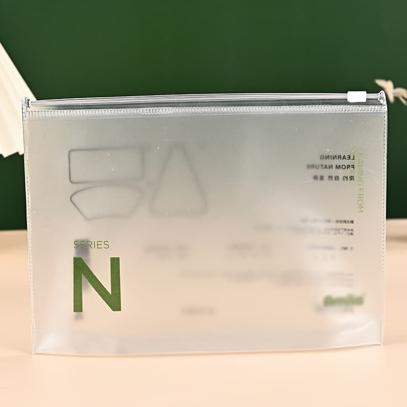 Frosted Ziplock Bags Wholesale PVC Transparent Self-Sealing Socks Bags Underwear Clothing Plastic Packaging Bags