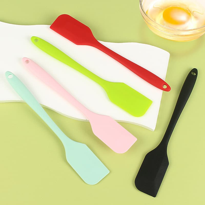 One-piece Silicone Spatula 18.2cm Jam Spatula Small Cream Spatula Silicone Mixing Stick Baking Tool