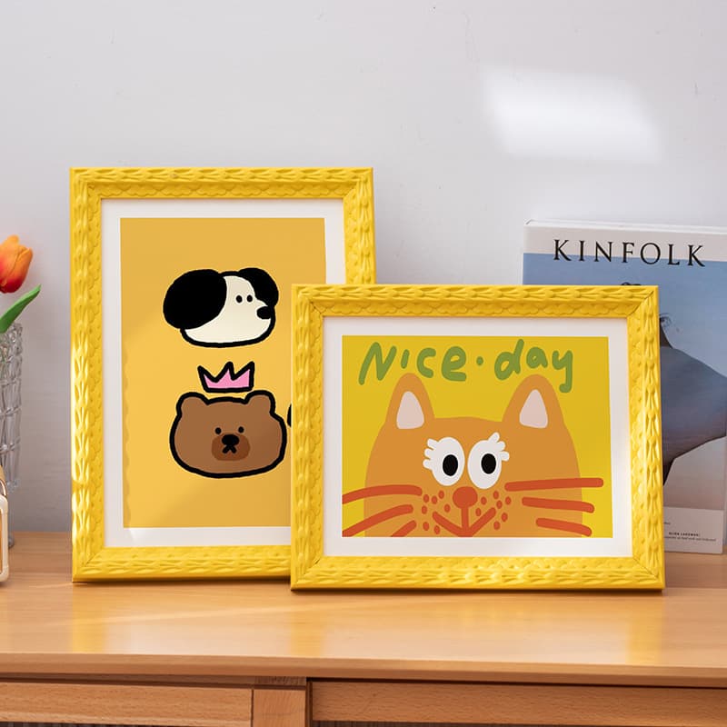 Children's dopamine mini photo frame 6-inch photo frame empty frame children's art picture frame ins style small red book batch