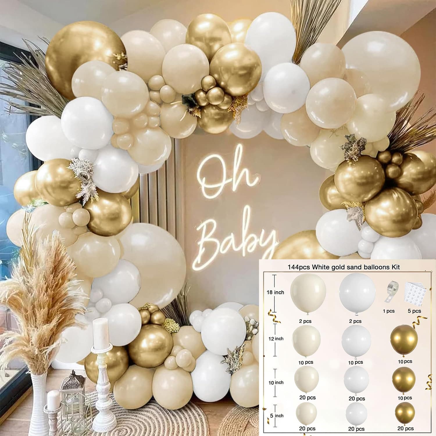 Cross-border Wholesale Balloon Arch Kit Bohemian Engagement Wedding Birthday Decor Nude Color Balloon Set