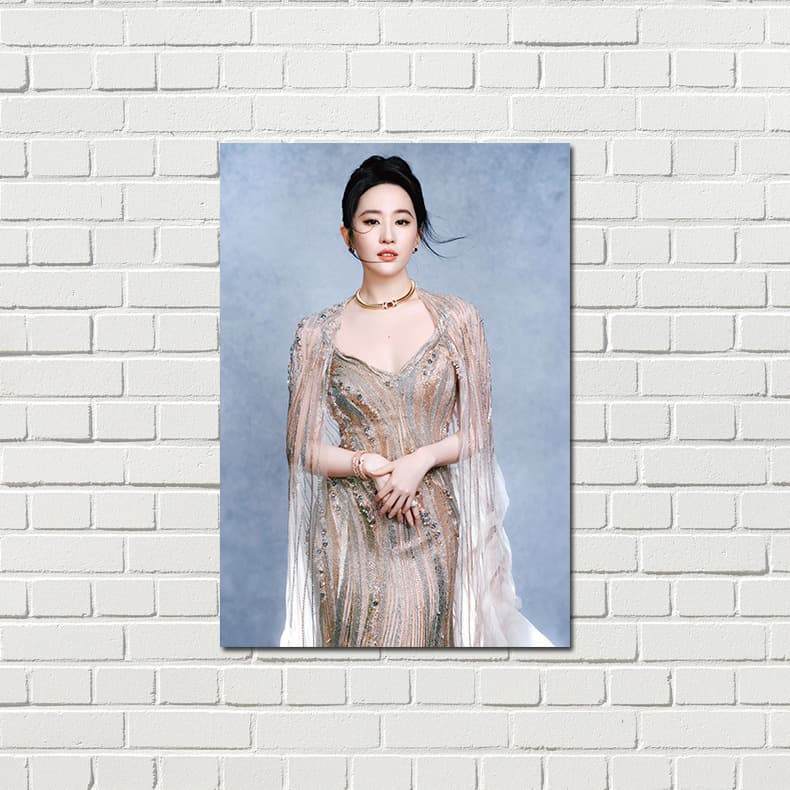 Liu Yifei Poster HD Art Paper 8 Sheets per Set Celebrity Merchandise Signed Photo Dorm Wall Sticker Decorative Print