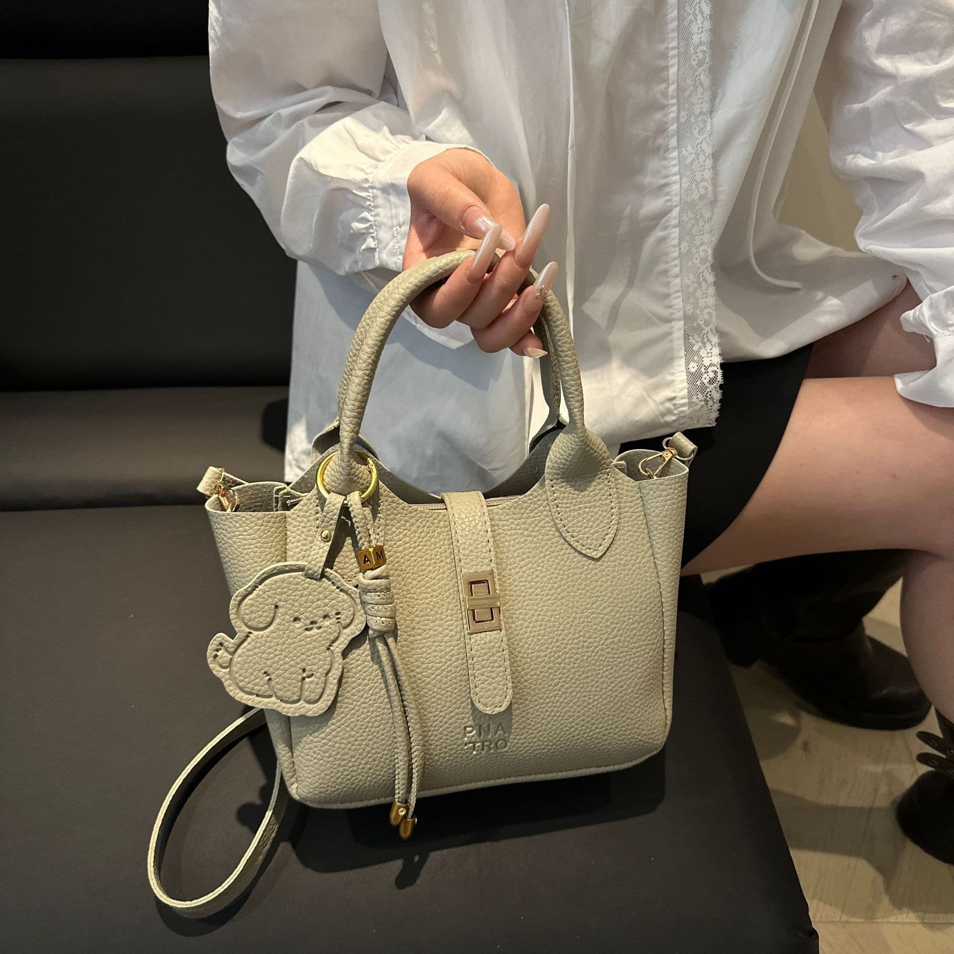 Cross-border Large Capacity Bag for Women Spring Summer Versatile 2025 New Korean Style Casual Crossbody Bag Trendy Bucket Bag