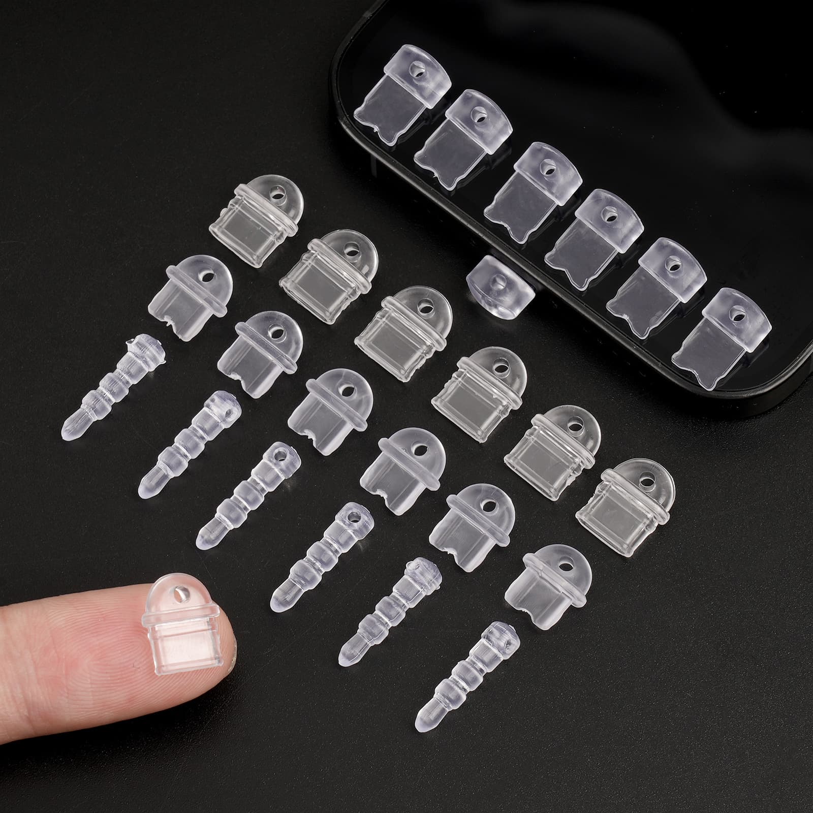 New Eco-Friendly Type-C Dust Plug for Apple Android Phone Charging Port Stopper DIY Silicone Decoration