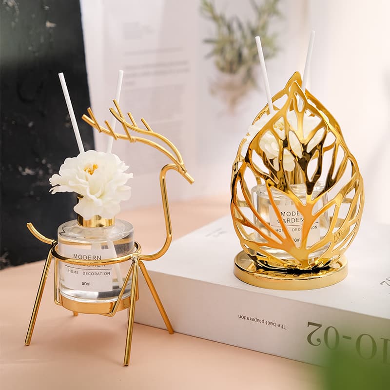 Metal iron aromatherapy ornaments fireless iron essential oil fragrance home room bathroom perfume bedroom craft