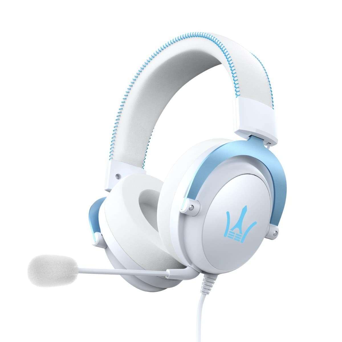 Aluminum Alloy Accent Over-Ear Esports Gaming Headset Wired Computer Headset Virtual 7.1 Surround Sound for Battle Royale