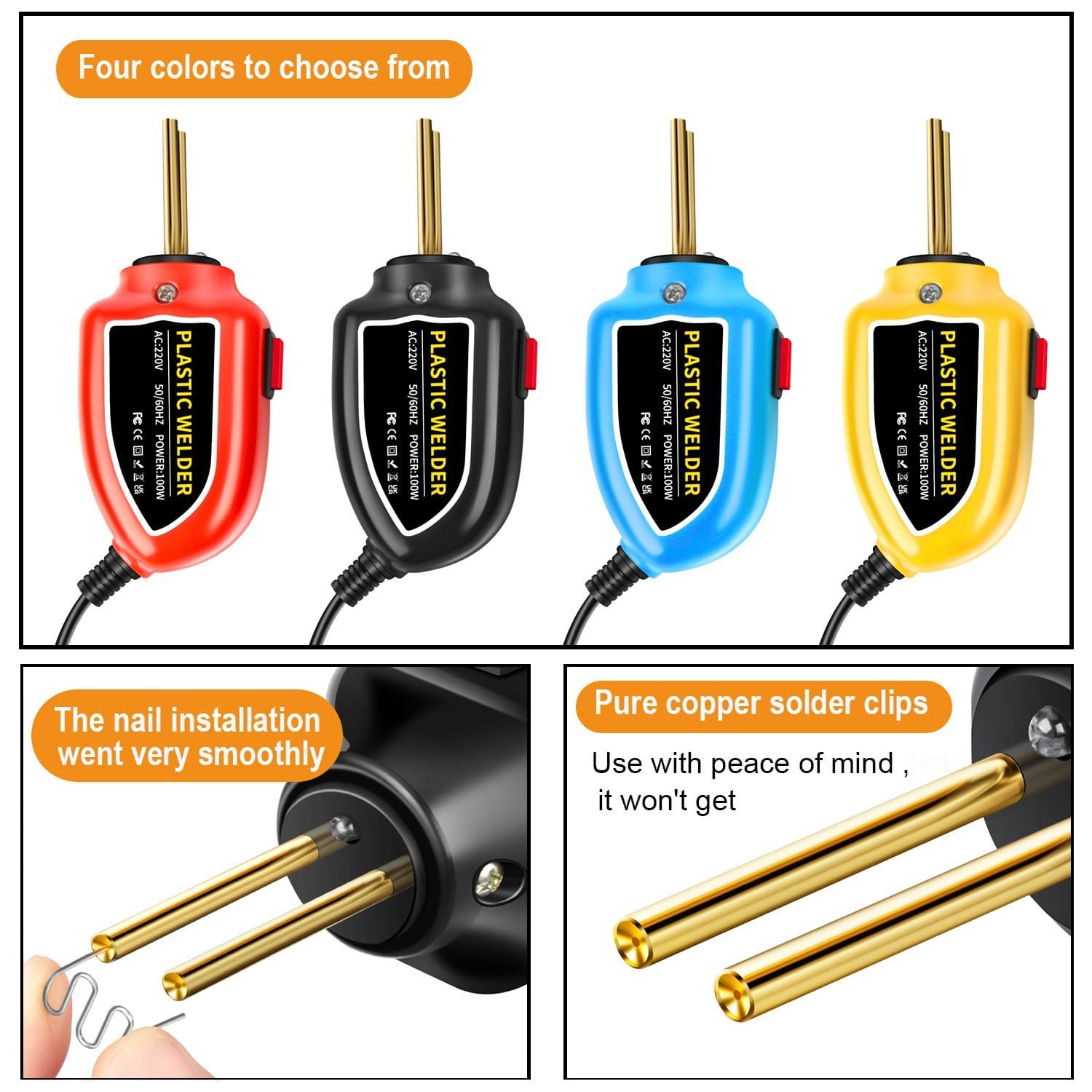Cross-border Hot Selling Car Bumper Repair Machine Plastic Welder Plastic Repair Tool Plastic Welding Gun Welding Pin Machine