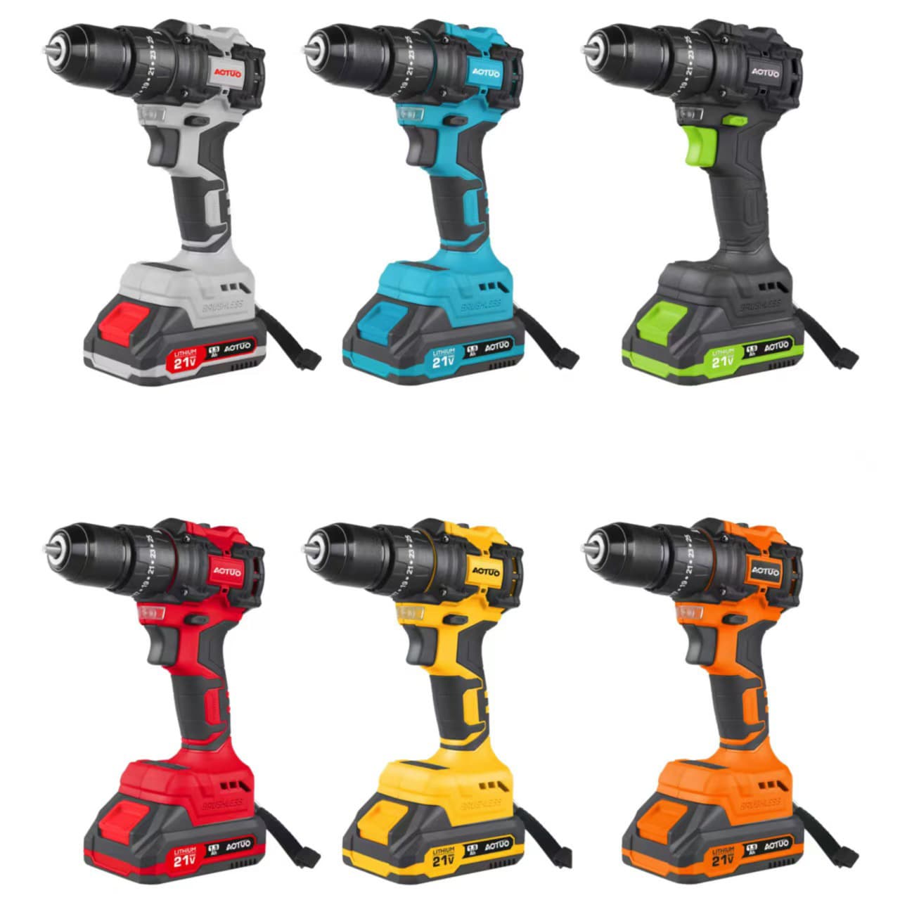 Cross-Border Multifunctional Brushless Cordless Drill Lithium Drill High-Power Power Tool Kit Electric Screwdriver Hand Drill