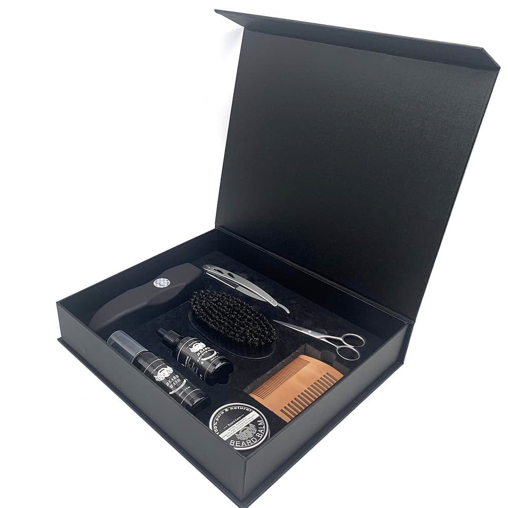 Beard Kit Men's Beard Trimming Care Set with Beard Comb and Beard Brush