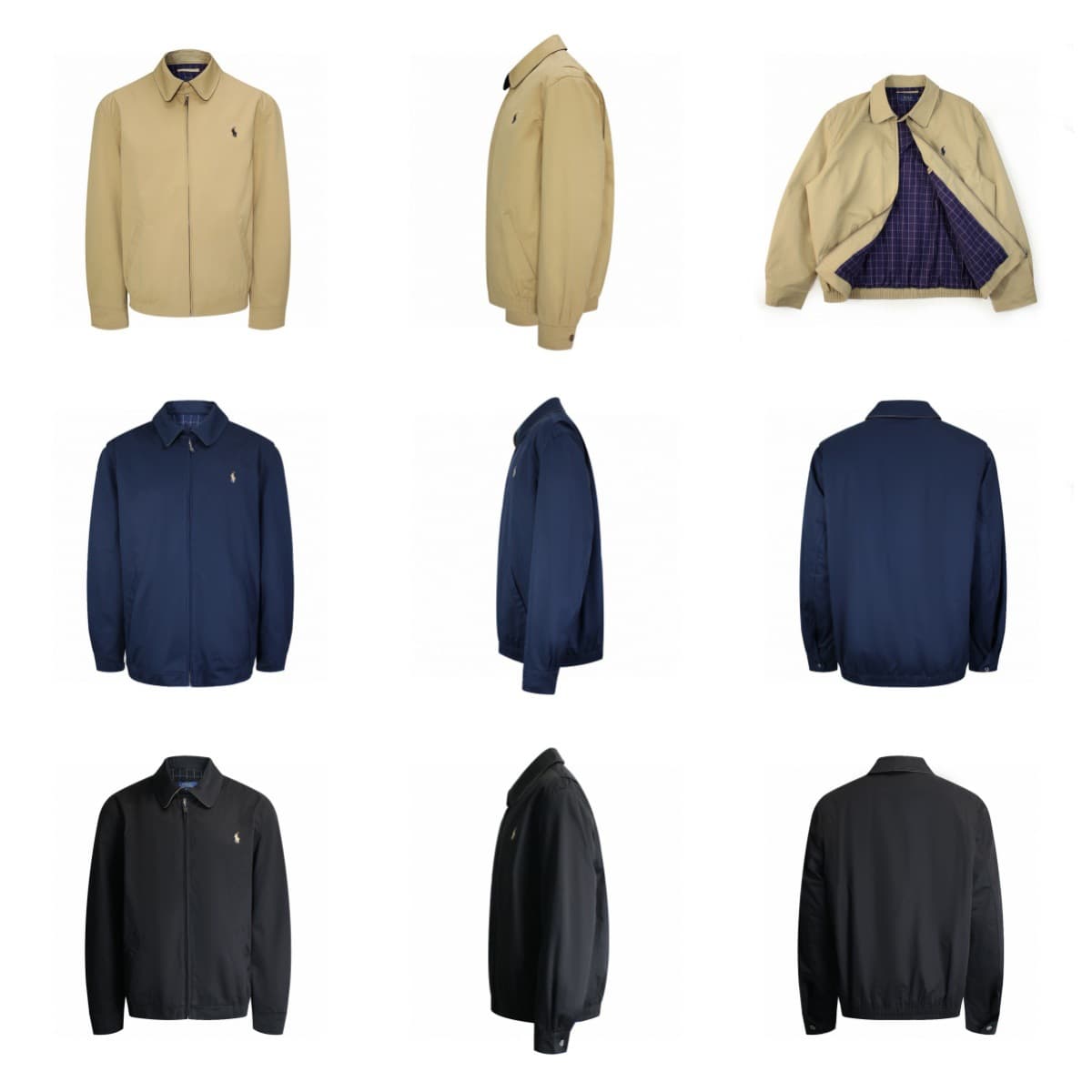 Cross-border RL Ralph Lauren simple pony logo embroidery old money style lapel jacket couple coat genderless wear