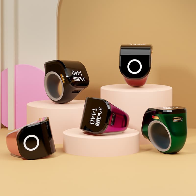 Touch Luminous Ring-Type Rechargeable Smart Digital Manual Finger Counter Mini
