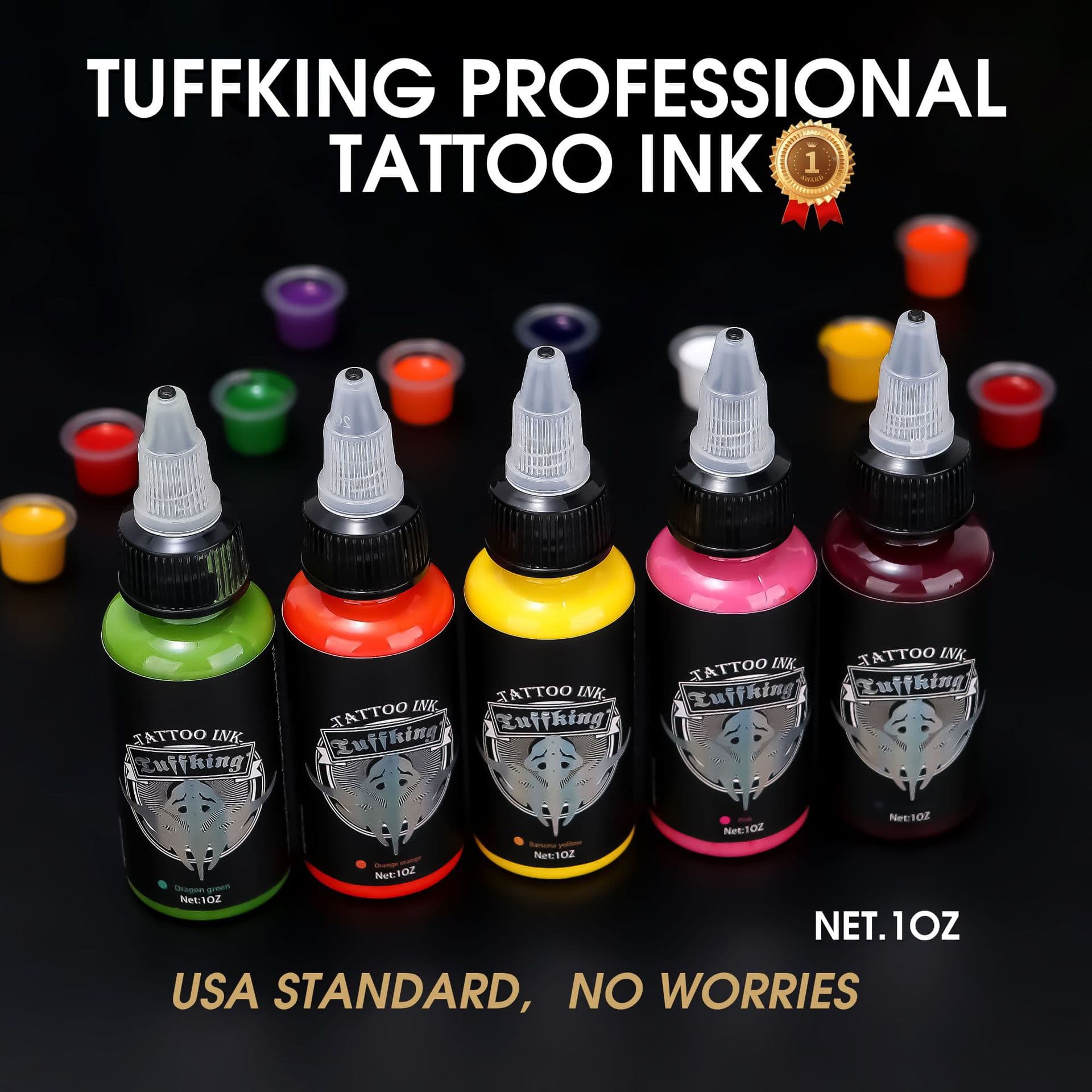 Tuffking Tattoo Ink 30ml High Quality Tattoo Pigment Color Professional Tattoo Pigment Color Cream Cross-border
