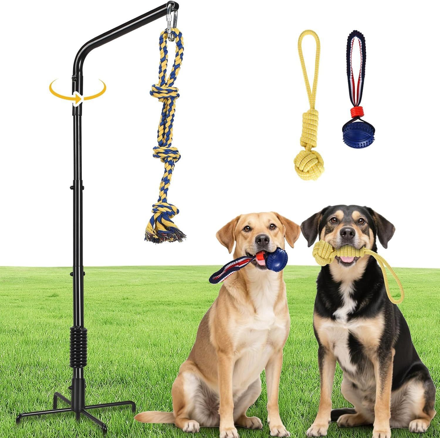 Outdoor 360-degree rotating heavy-duty anti-rust bolt cat and dog anchor chain tie-down horse cattle and sheep ground stake nail holder set