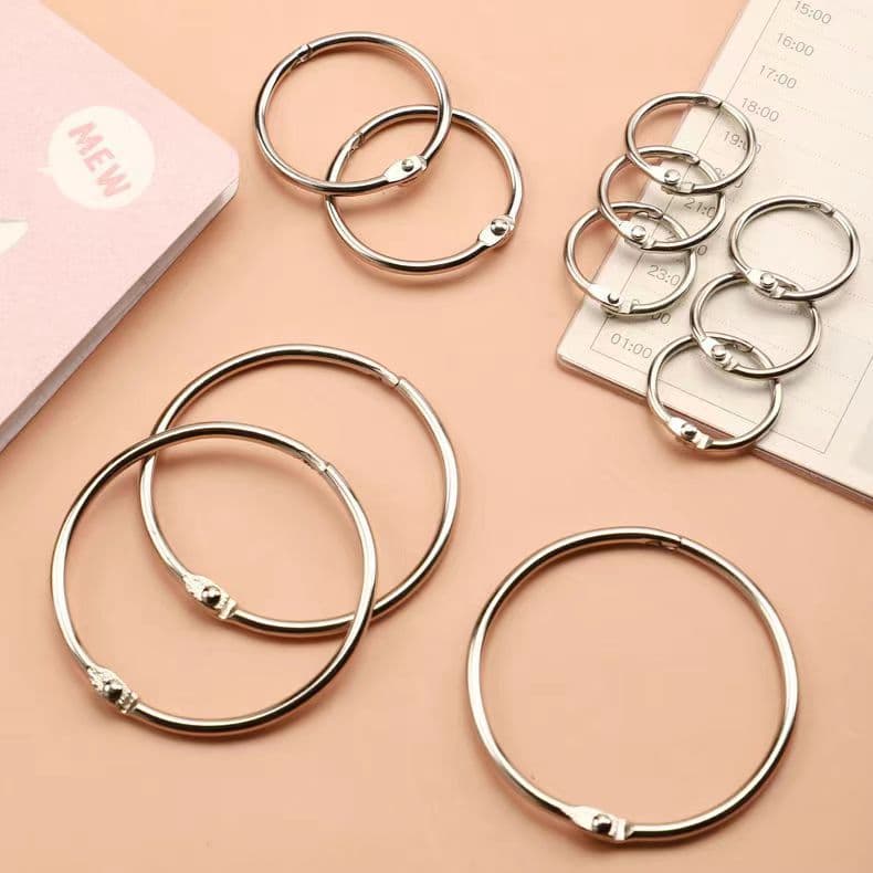 Loose-leaf rings, loose-leaf rings, hole punching rings, loose-leaf rings, iron rings, loose-leaf rings, binding rings, ring punching tools, rings.