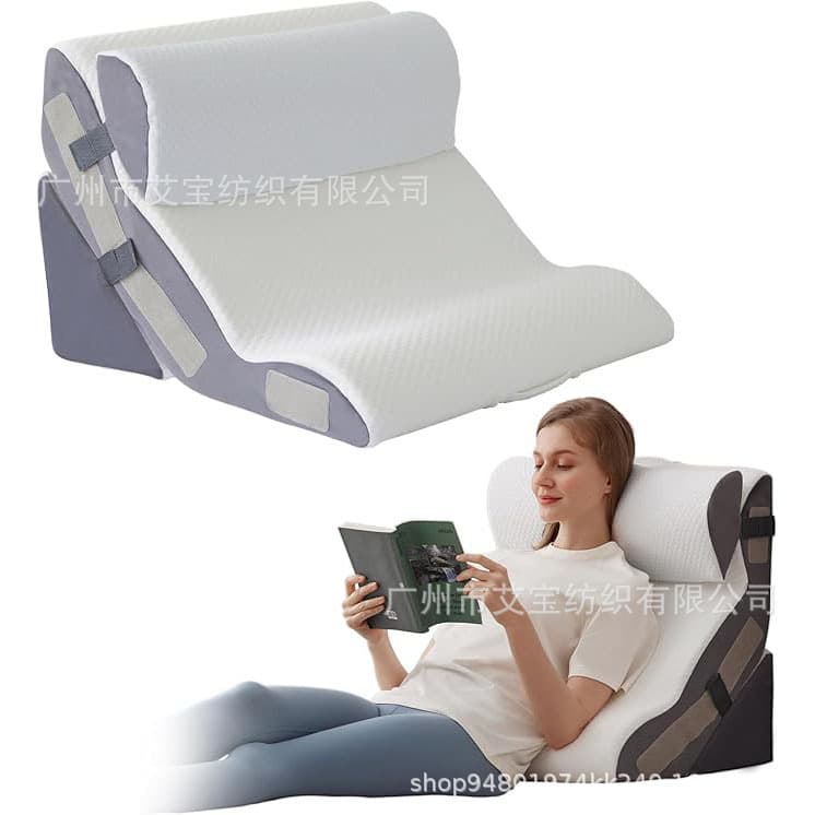 Cross-Border Bed Wedge Pillow Adjustable Memory Foam Wedge Pillow Triangular Pillow Sponge Cushion for Relieving Back Leg Pain