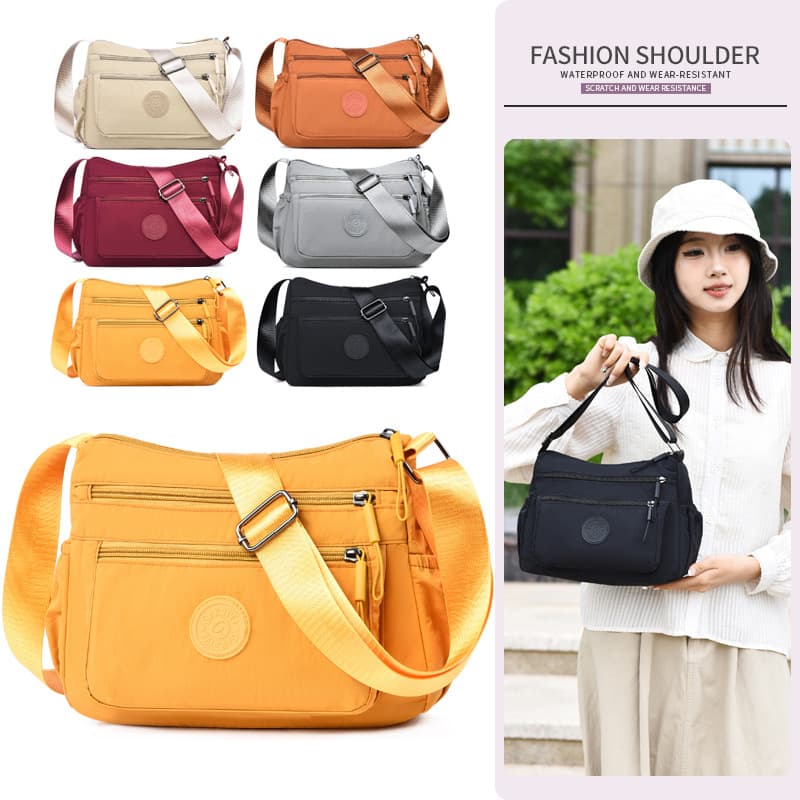 New crossbody bag, trendy shoulder bag, fashionable Oxford cloth mom bag, large capacity money collection travel bag, casual and versatile