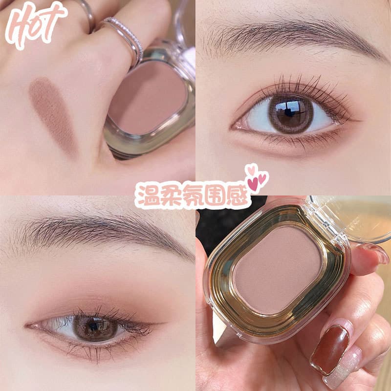 FAICCIA Low Saturation Single Eyeshadow, Matte or Shimmer Options, Natural Look No Fallout, Beginner-Friendly Makeup