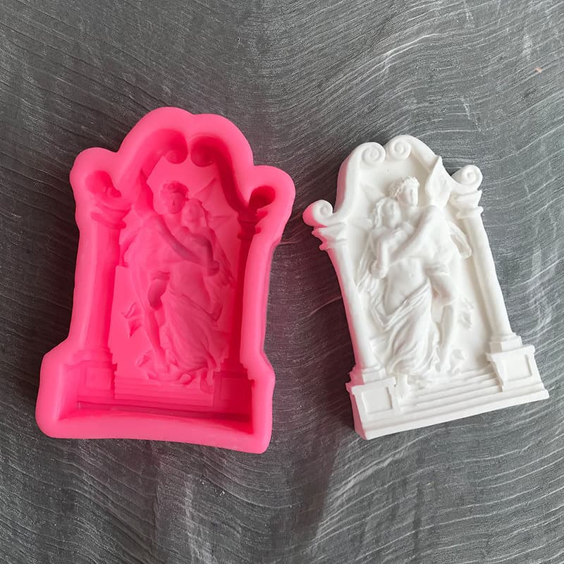 Shuangsu Shuangfei Love Angel Silicone Mold Ancient Greek Mythology Arch Scented Candle Handmade DIY Ornament Mold