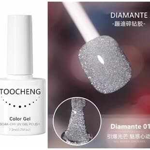 Diamond Dust Nail Gel Polish Cream Nail, Internet Celebrity Nightclub Reflective Flash Disco Nail Polish Wholesale Nail Salon