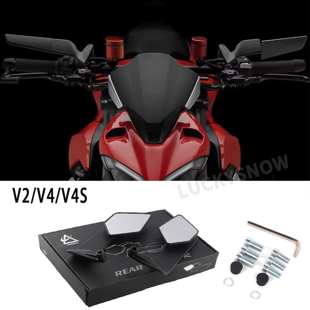 Side Wind Wing Mirrors for Ducati Streetfighter V4 V4S V2 Motorcycle Accessories
