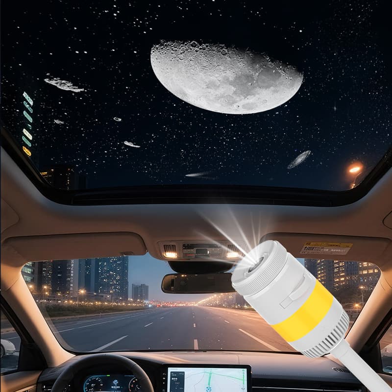 Mini car USB starry sky projection night light, children's starry sky lamp, starry sky ceiling full of stars, bedroom atmosphere light