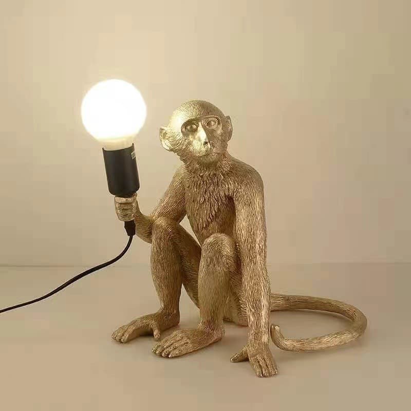Creative Industrial Style Monkey Lamp for Restaurant, Kids' Room, Clothing Store Window, Monkey Rope Pendant Lamp, Wall Lamp, Table Lamp