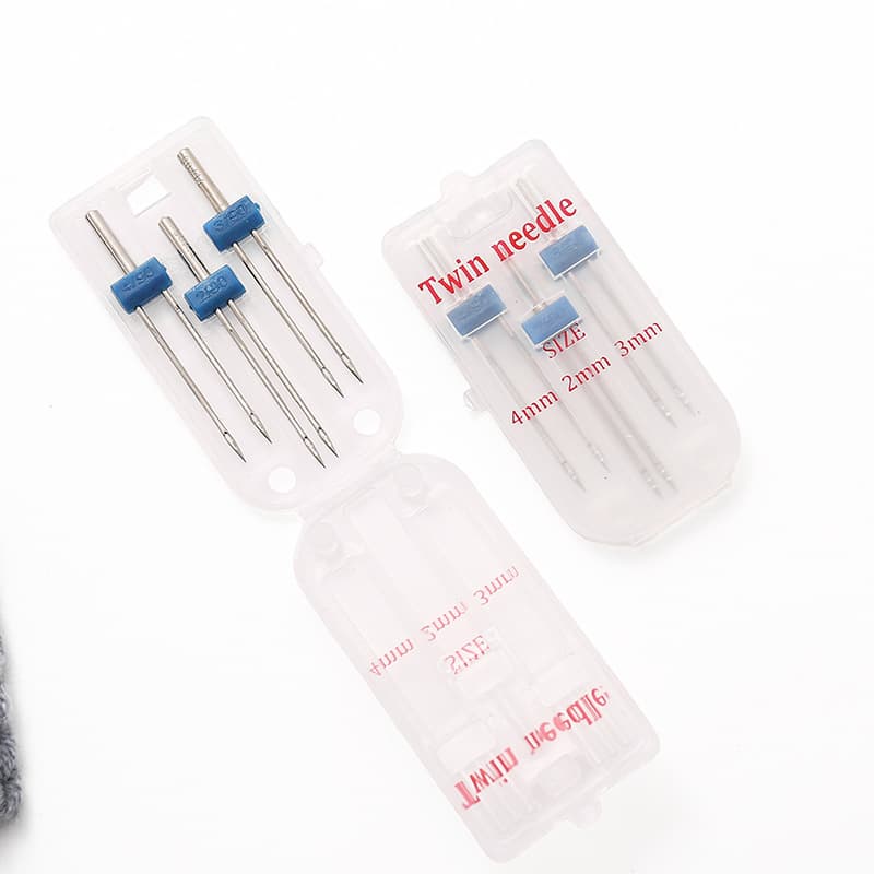 Multifunctional sewing machine accessories double machine needle multi-specification 2 3 4MM sewing machine needle set high-end boxed machine needle