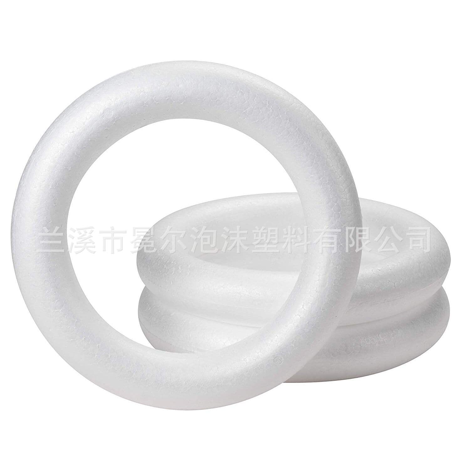EPS manufacturer directly supplies polystyrene foam rings, art materials, early childhood DIY blank foam rings.