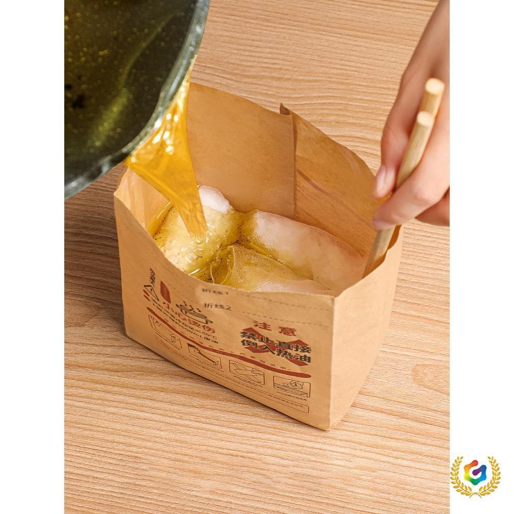 ✅ Kitchen Waste Oil Disposal Bag, Edible Oil Absorbent Pack, Non-Woven Oil-Absorbing Cotton for Frying and Hot Pot Grease Cleanup