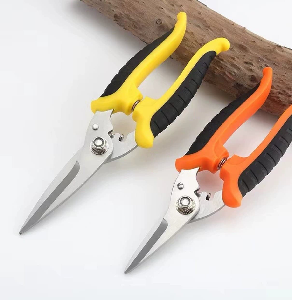Stainless Steel Wire Duct Electrician Scissors PVC Industrial Scissors Multifunctional Electrician Wire Stripping Pliers