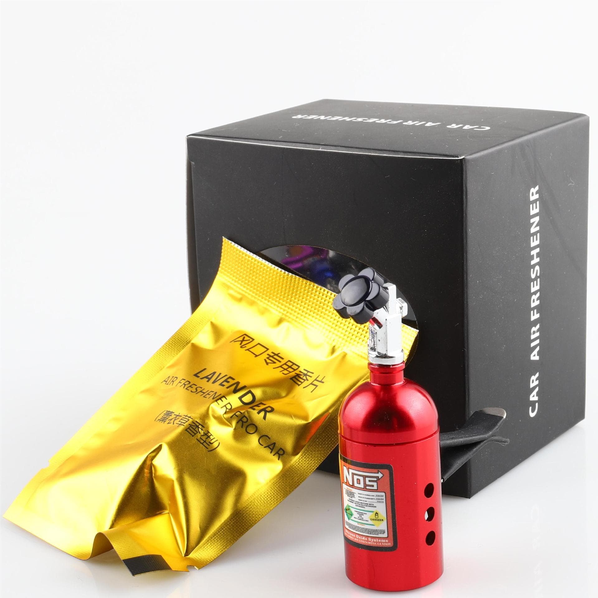 Cross-border E-commerce Car Perfume NOS Vent Clip Fragrance Nitrogen Bottle Decorative Aromatherapy Car Modification Scent