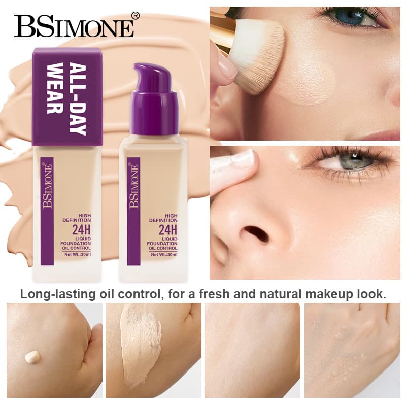 Moisturizing Waterproof Long-Lasting Foundation Natural Oil-Control Concealer Brightening Skin Tone Wholesale