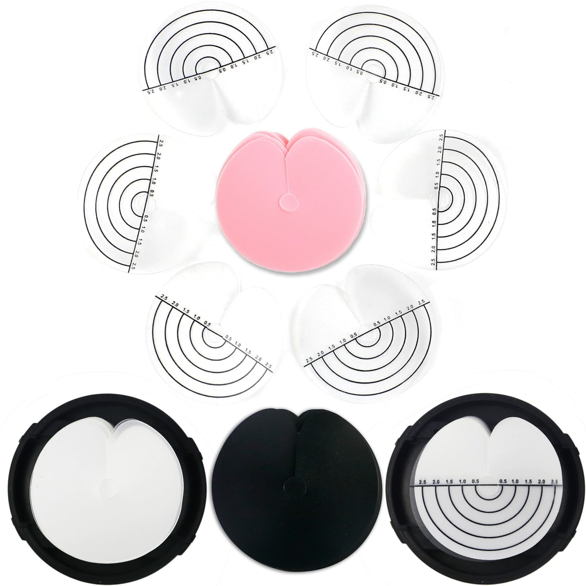 Hair extension tools with round scale and heat protector shield