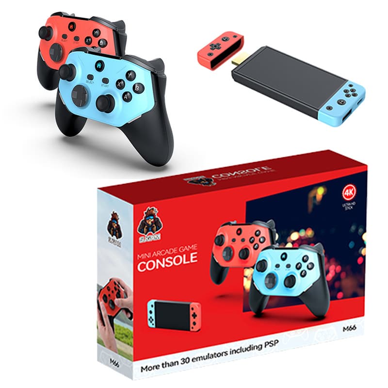Foreign trade cross-border new M66 TV game console large 3D arcade PSP PS1 HD God of War wireless controller