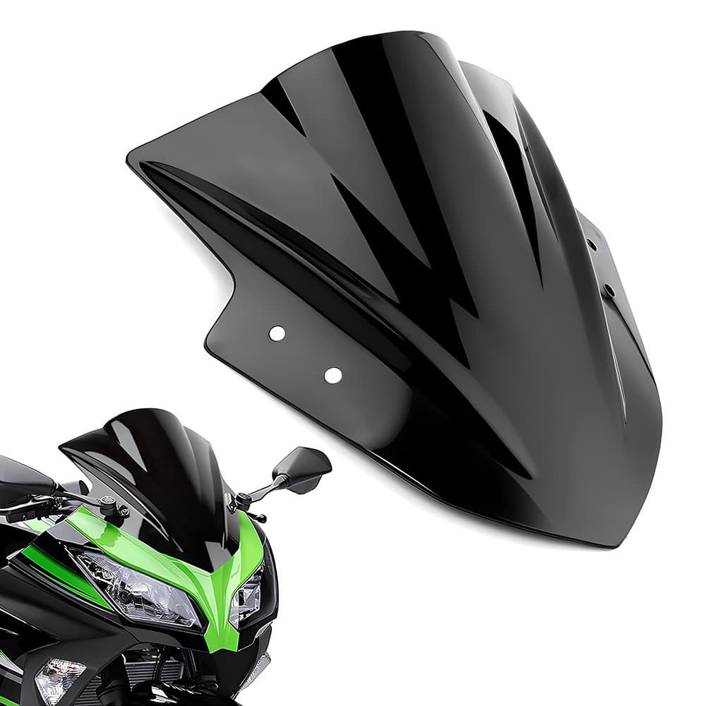 Motorcycle Front Windshield Modified Windshield Deflector Black Windshield