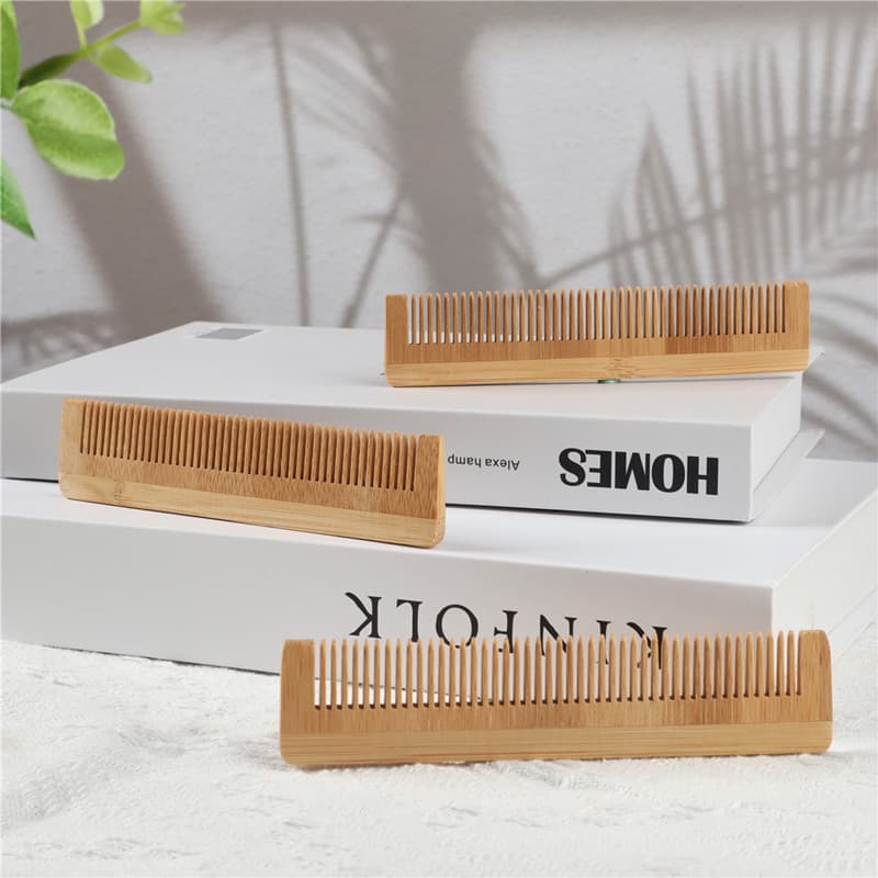 Hotel Disposable Comb Bamboo Comb Long Wooden Packaging Logo Hair Care