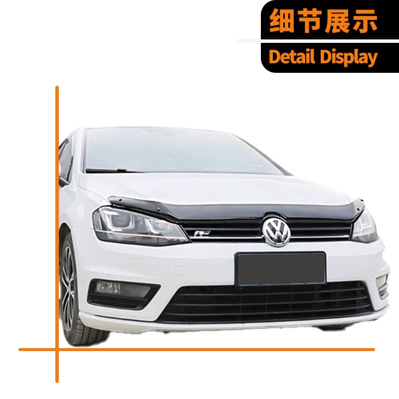 Compatible with Volkswagen Golf 6th Gen 7th Gen Golf 6 GTI MK6 MK7 Hood Bug Deflector Stone Guard Engine Hood Protector